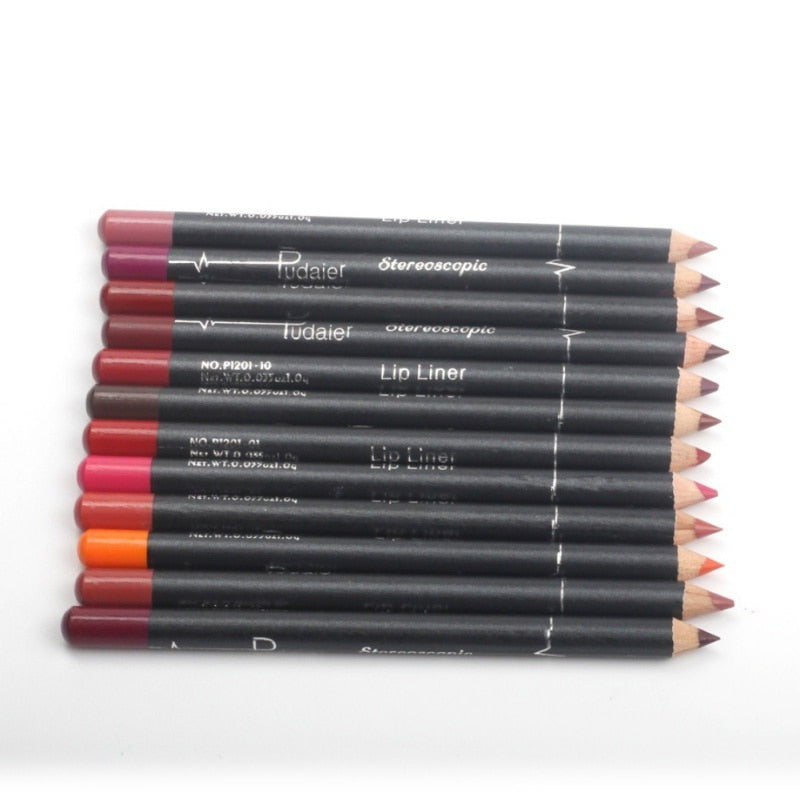 12 Colors/Set Makeup Lip Liner